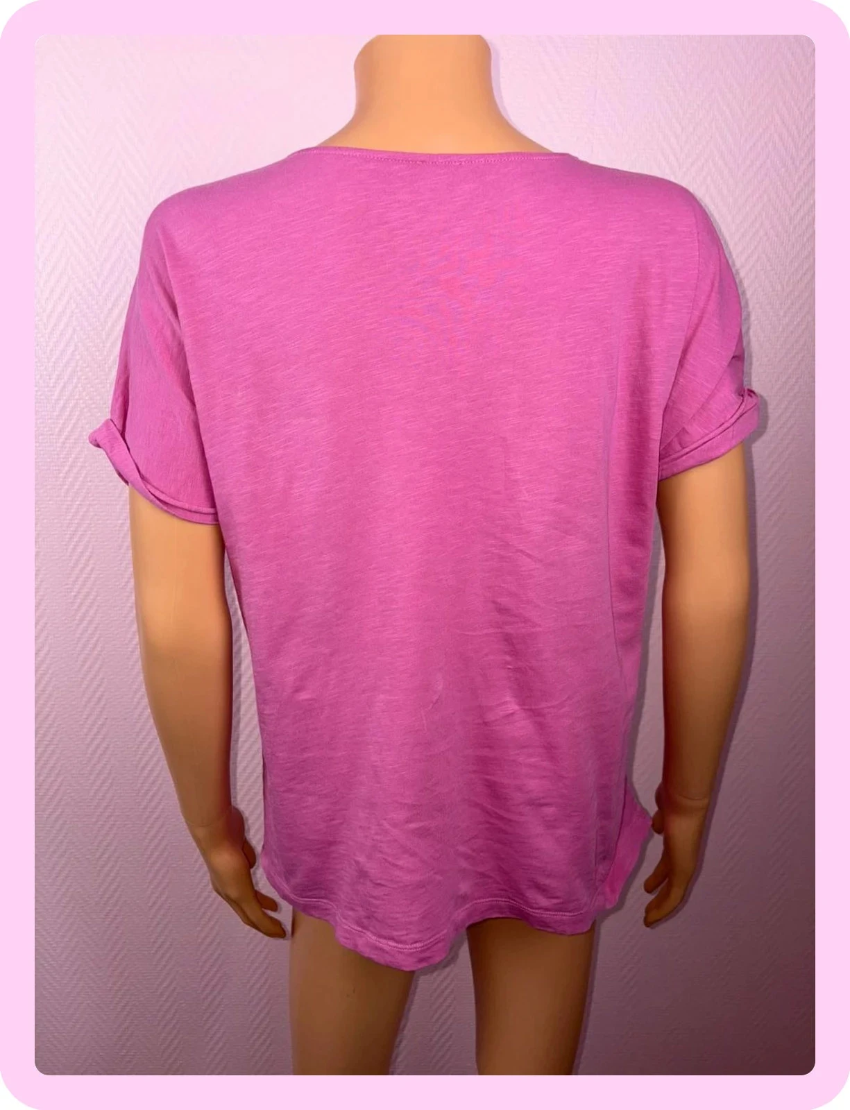 T-shirt femme des petits haut rose taille 0 34 – photo 5